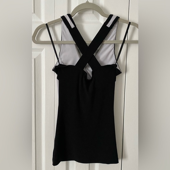 LE CHATEAU women’s black and white top xx-small - Picture 3 of 6